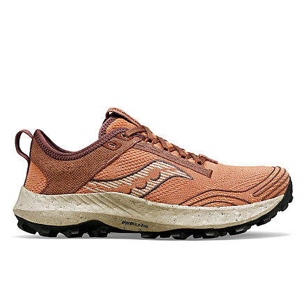 Saucony Peregrine RFG Trail Shoes - Womens, Clove/Cacao, 7, Medium, S10869-138-225-M-7