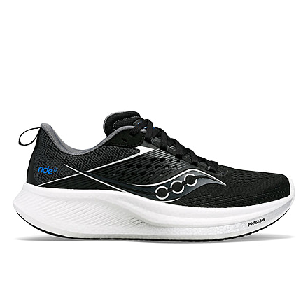 Saucony Ride 17 Shoes - Mens, Black/White, 7, Medium, S20924-100-001-M-7