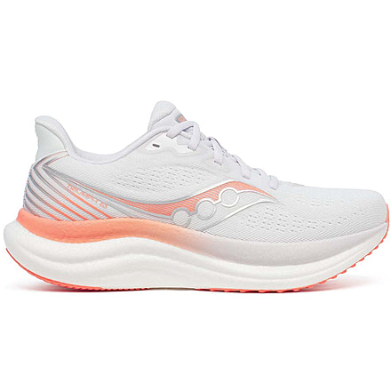 Saucony Triumph 23 - Womens, White/Wistful, 9.5, S11023-244-M-9.5