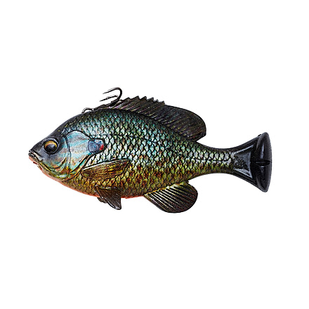 Savage Gear 3D Pulse tail Bluegill Line Thru 5 1/2" Pumpkinseed, 3668
