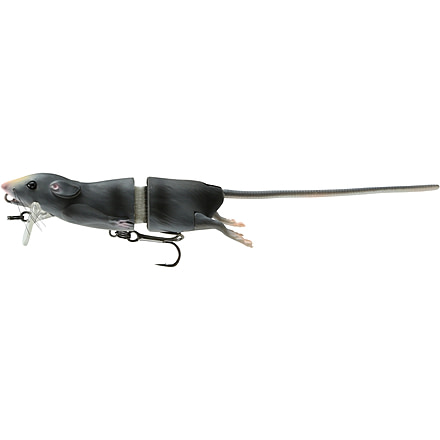 Savage Gear 3D Rat Bait 1/2oz, 6.25in, Floating, Grey, R-165-GY