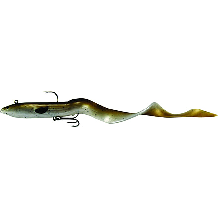 Savage Gear 3D Real Eel Soft Bait, Pack of 1, 8in, Olive Brown Pearl, 1586993