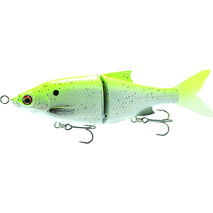 Savage Gear 3D Shine Swimming Glide Bait, Slow Sink, Chartreuse Shad, 5 1/4in, 1oz, SG-135-CS