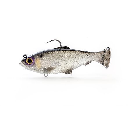 Savage Gear Pulse Tail Baitfish RTF Soft Bait, Pack of 1, 4in, Silver Black Back, 1585631