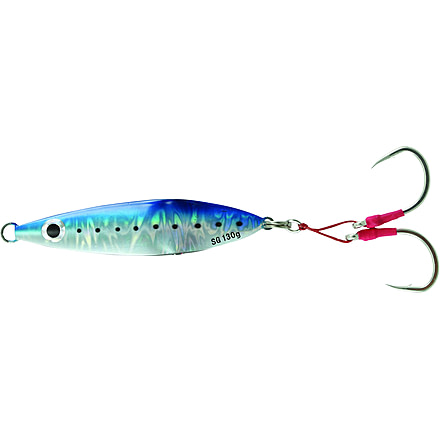 Savage Gear Squish Erratic Fall Deep Drop Jig 5/0 Hook, Flutter Sinking, Sardine Flash, 80 grams, 3 3/4in, SJ-80G-SF