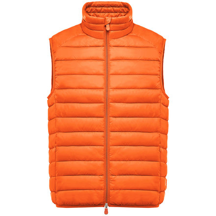 Save The Duck Lightweight Puffer Vest - Men's-Apricot Orange-X-Large