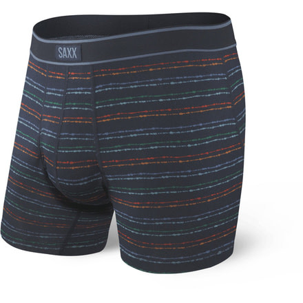 SAXX Daytripper Boxer Brief Fly - Mens, Navy Splatter Stripe, Small, SXBB11F-NSS-S