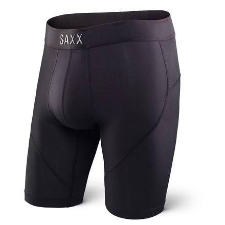 SAXX Kinetic Long Leg Boxer Brief - Men's, Blackout, S, SXLL27-BLO-S