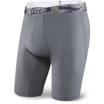 SAXX Quest 2.0 Long Leg Boxer Brief w/Fly - Men's, Dark Charcoal, XL, SXLL70F-CHA-XL