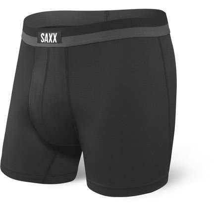 SAXX Sport Mesh Boxer Brief Fly - Mens, Black, Small, SXBB12F-BLK-S