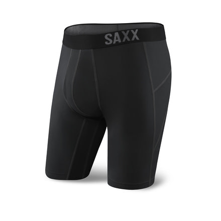 SAXX Thermoflyte Long Leg Boxer Brief w/Fly - Mens, Black, S, SXLL57F-BLK-S