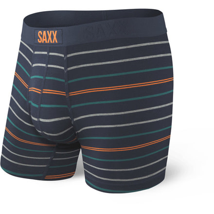 SAXX Vibe Boxer Briefs - Mens, Navy Lakeside Stripe, Medium, SXBM35-LKN-M