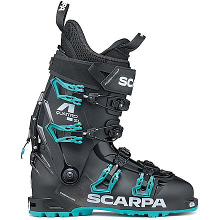 Scarpa 4-Quattro SL Boots - Womens, Black/Lagoon, 23.5, 12013/502-BlkLag-23.5