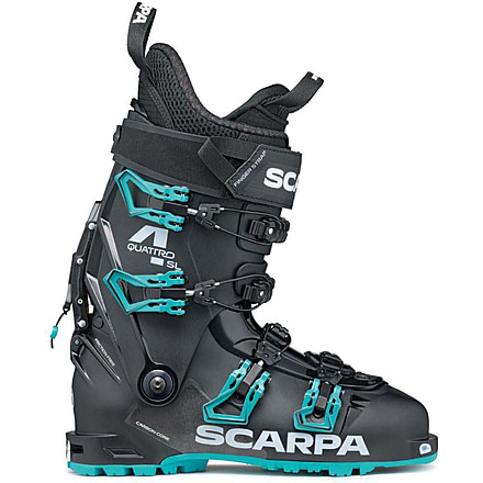 Scarpa 4-Quattro Sl - Womens, Black/Lagoon, 22, 12013/502-BlkLag-22.0