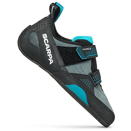 Scarpa Force Climbing Shoes - Mens, Conifer/Azure, 43, 70049/001-ConAzr-43