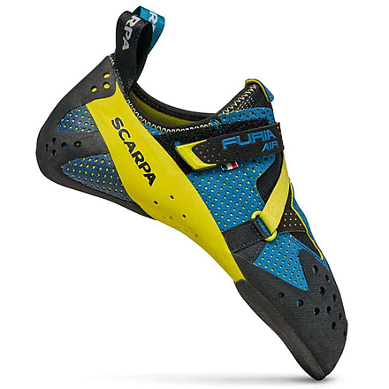 Scarpa Scarpa Furia Air Climbing Shoes, Baltic Blue/Yellow, 42.5, 70059/000-BbluYel-42.5