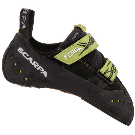 Scarpa Furia Climbing Shoe - Mens-Black/Lime-41.5