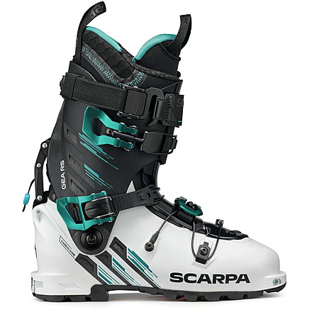 Scarpa Gea RS Ski Boots, White/Black/Emerald, 22.5, 12056/502-WhtBlkEmd-22.5
