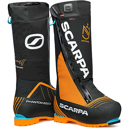 Scarpa Phantom 8000 Thermic HD Shoes, Black/Bright Orange, 48, 87403/500-BlkBorg-48