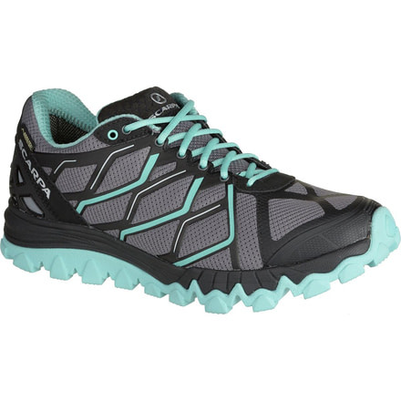 Scarpa Proton 2 GTX Trail Running Shoe - Women's Grey/Lagoon 37 EU 33021/202-GryLag-37