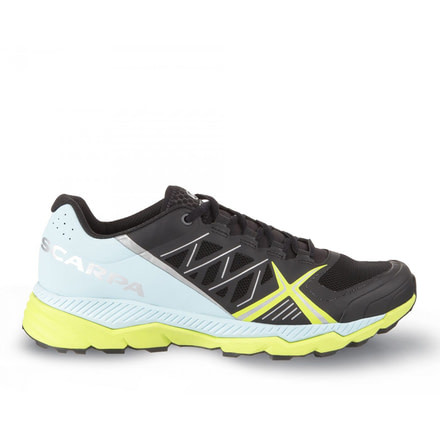 Scarpa Spin RS Trail Running Shoes - Womens, Black/Blue Radiance, Medium, 37, 33070/352-BlkBlurad-37