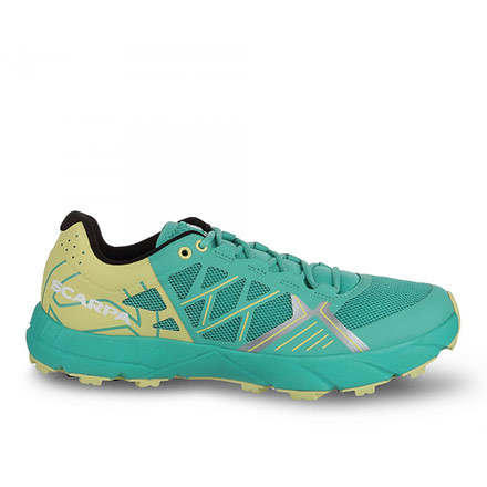 Scarpa Spin Trail Running Shoes - Womens, Waterfall/Light Lime, Medium, 38, 33060/352-WfalLtlim-38