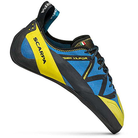 Scarpa Vapor Climbing Shoes - Mens, Blue/Yellow, 43.5, 70061/001-BluYel-43.5