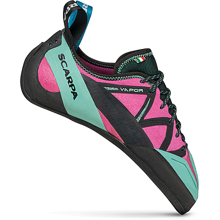 Scarpa Vapor Climbing Shoes - Womens, Dahlia/Maldive, 40.5, 70061/002-DalMal-40.5
