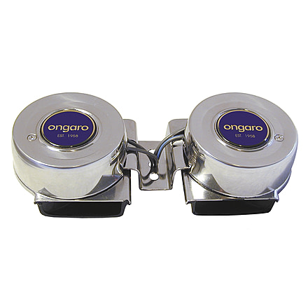 Schmitt &amp; Ongaro Marine SS Mini Compact Twin Horn - 12V 41512