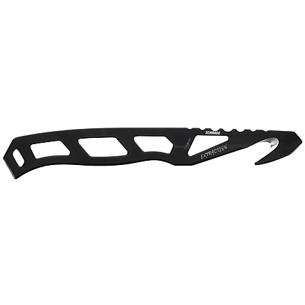 Schrade Extraction Rescue Hook Fixed Blade Knife, AUS-10 Blade, 1159297