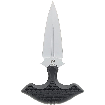 Schrade MOE Fixed Blade, 3in, AUS-8 Blade, Titunium Nitride Push Dagger Blade, Blade Rubberized Handle, 1182518