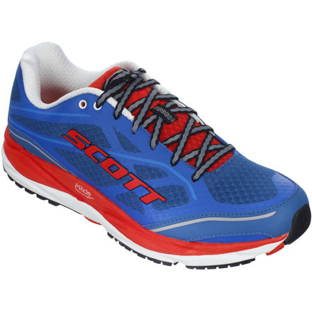 SCOTT Palani Support Road Running Shoe - Men's-Blue/Red-Medium-8