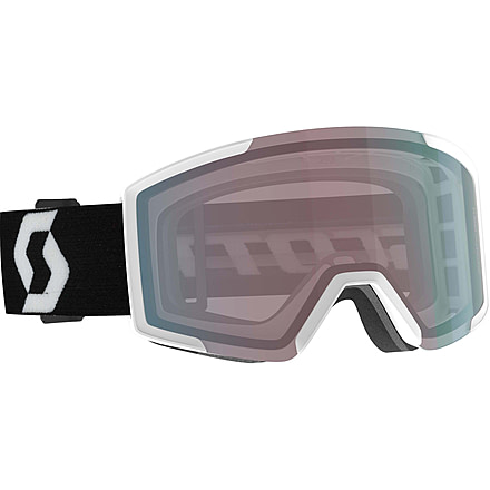 SCOTT Shield Goggle, Team White/Black/Enhancer Aqua Chrome, 2778377068351
