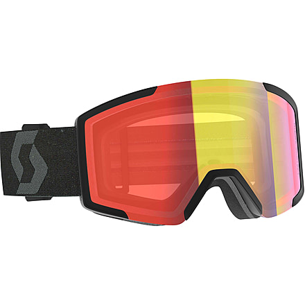 SCOTT Shield LS Goggle, Mineral Black/Light Sensitive Red Chrome, 2778367413341
