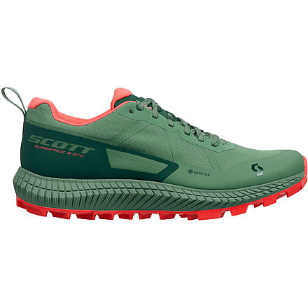 USED SCOTT Supertrac 3 GTX Shoes - Womens, Frost Green/Coral Pink, 9, 2878237193405-9, EDEMO1, Condition Like New, Inspect and Rebox