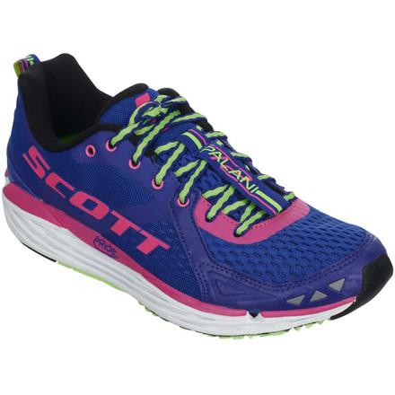 T2 Palani Road Running Shoe - Womens-Blue/Pink-Medium-7.5
