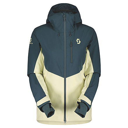 SCOTT Ultimate Dryo Jacket - Womens, Aruba Green/Pale Yellow, Large, 2837697337009