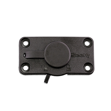 Scotty 244L Locking Flush Deck Mount, Black, 0244L-BK