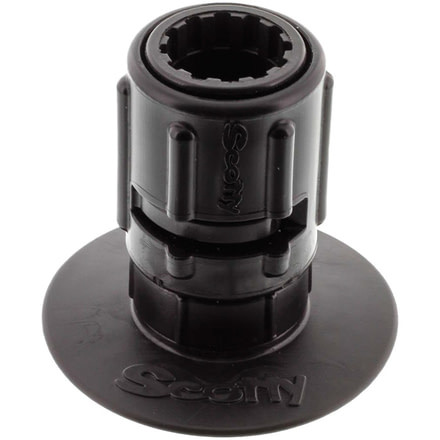 Scotty 448 Stick-On Accessory Mount w/ Gear-Head, 3in, 0448-BK