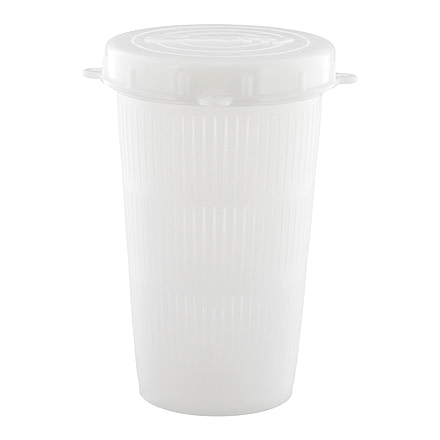 Scotty 671 Vented Bait Jar w/ Quick Lock Threaded Lid, 1 Litre, Natural, 0671