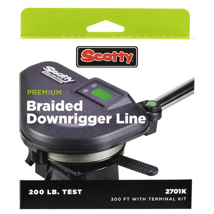 Scotty Premium Power Braid Downrigger Line Hi-Vis Yellow - 200lb Test - 300' 58343
