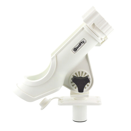 Scotty Rod Holder White w/244 Flush Deck Mount Powerlock 34336