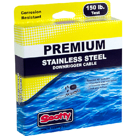 Scotty Stainless Downrigger Cable, 200ft, 150#, New Condition SCT-1000