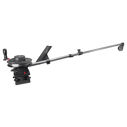 Scotty 1091 Telescoping 60in Longarm Combo Manual Downrigger w/Swivel Base, 1091
