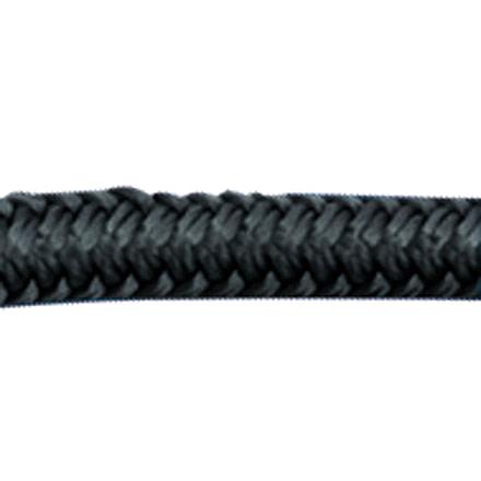 Sea-Dog Double Braided Nylon Dock Line - 3/8in x 10ft, Black, 302110010BK-1