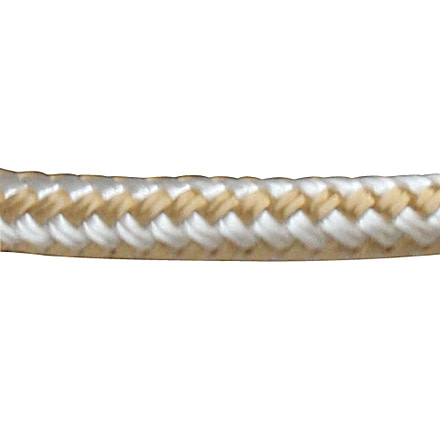 Sea-Dog Double Braided Nylon Dock Line - 3/8in x 10ft, Gold/White, 302110010G/W-1