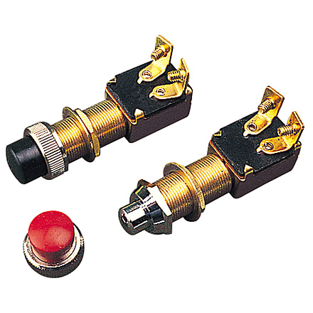 Sea-Dog Momentary Push Button Switch Cap, Red, 420422-1