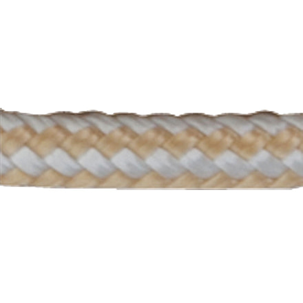 Sea-Dog Premium Double Braid Nylon Dock Line - 5/8in x 20ft, Gold/White, 302116020G/W-1