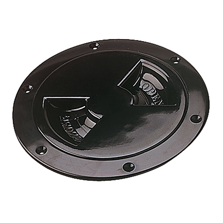 Sea-Dog Screw Out Deck Plate - 4-7/16, Black, 337145-1