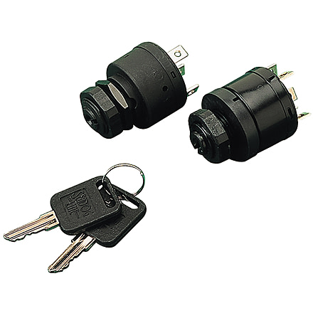 Sea-Dog Sea Dog Four Position Magneto Style Ignition Switch 13/16in 7 Terminals Acc Off Ign Start Choke, 420386-1
